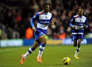 Images Dated 17th December 2012: Garath McCleary in Action: Reading FC vs Arsenal, Barclays Premier League (17-12-2012)