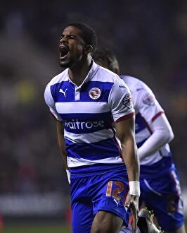 Images Dated 16th March 2015: Garath McCleary Scores Reading's Second Goal in FA Cup Quarter-Final Replay Against Bradford City