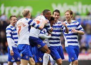Garath McCleary Collection: Garath McCleary Scores Thrilling First Goal: Reading FC vs. Queens Park Rangers in Sky Bet