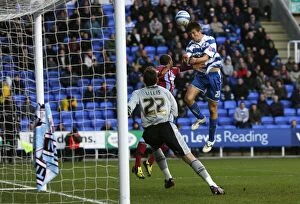 Images Dated 12th December 2009: Grzegorz Rasiak's Historic First Goal for Reading Against Scunthorpe United in the Championship at