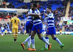 Images Dated 5th March 2016: Hal Robson-Kanu Strikes First: Reading vs. Fulham in Sky Bet Championship at Madejski Stadium