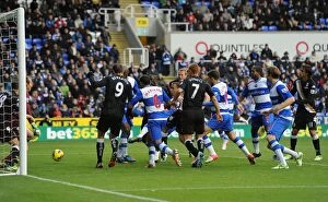 Images Dated 27th October 2012: Hal Robson-Kanu's Dramatic Equalizer: Reading vs Fulham - A 3-3 Thriller in the Premier League