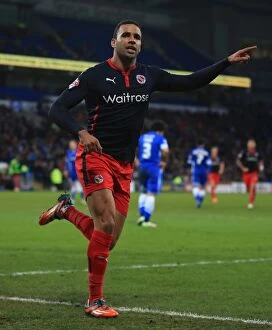 FA Cup - Fourth Round - Cardiff City v Reading - Cardiff City Stadium Collection: Hal Robson-Kanu's FA Cup Upset: Reading's Winning Goal Against Cardiff City (4th Round)
