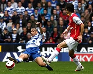 Images Dated 23rd October 2006: Harper vs. Rosicky: A Football Rivalry Moment - Harper Takes the Upper Hand