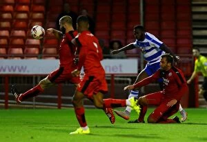 Crawley Town v Reading Collection: Hope Akpan Goes for Glory: Reading FC vs Crawley Town Pre-Season Friendly