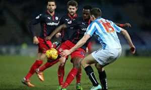Huddersfield Town v Reading Collection: Hope Akpan's Determined Shot: Reading FC vs. Huddersfield Town in Sky Bet Championship
