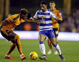 Wolves v Reading Collection: Intense Rivalry: Dominic Iorfa vs. Garath McCleary Battle at Molineux - Sky Bet Championship