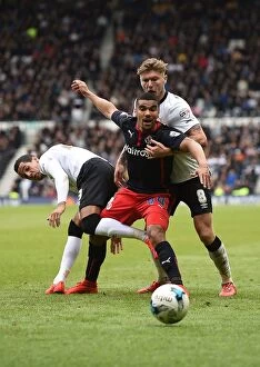 Images Dated 2nd May 2015: Intense Rivalry: Ince, Hendrick, and Appiah's Battle for Supremacy - Derby County vs