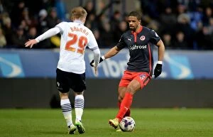 Bolton Wanderers v Reading Collection: Intense Rivalry: McCleary vs. Bannan's Battle for Supremacy in Reading vs