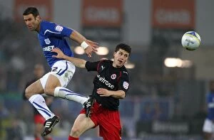 Images Dated 17th May 2011: Intense Rivalry: Shane Long vs. Dekel Keinan's Battle for Championship Play-Off Supremacy