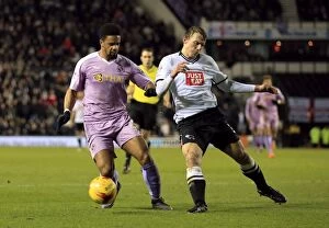 Images Dated 12th January 2016: Intense Rivalry: Warnock vs. McCleary Battle at iPro Stadium - Derby County vs