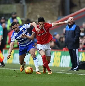 Images Dated 27th February 2016: Intense Sky Bet Championship Showdown: Charlton Athletic vs. Reading at The Valley