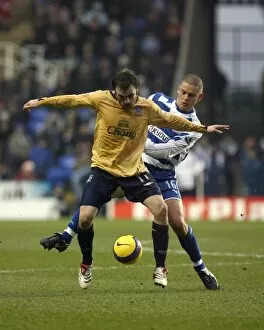 Images Dated 24th December 2006: Ivar Ingimarsson tackles Evertons James McFadden