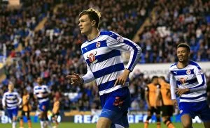 Images Dated 19th April 2016: Jake Cooper's First Goal: Reading FC Takes the Lead Against Hull City in Sky Bet Championship at