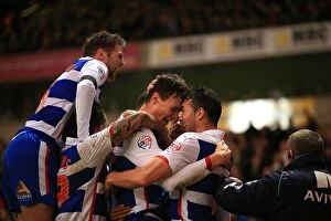 Images Dated 29th November 2014: Jake Cooper's Goal: Reading Takes 2-1 Lead Over Norwich City in Sky Bet Championship
