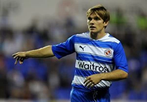 Images Dated 27th July 2010: Jay Tabb in Action: Reading FC vs. Wolverhampton Wanderers - Pre-Season Friendly at Madejski Stadium