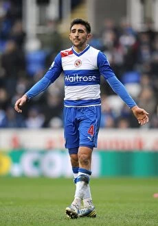 Images Dated 23rd February 2013: Jem Karacan in Action: Reading FC vs. Wigan Athletic, Barclays Premier League (February 23)