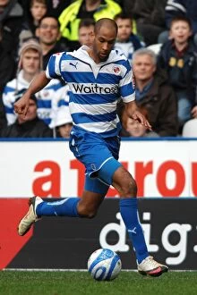 Images Dated 27th March 2010: Jimmy Kebe in Full Swing: Reading vs. West Bromwich Albion, Championship Showdown at Madejski