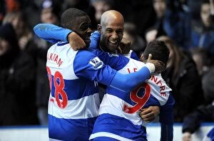 Images Dated 2nd February 2013: Jimmy Kebe's Double Strike: Reading's Victory Moment Against Sunderland (02-02-2013)