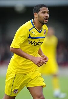Images Dated 14th July 2012: Jobi McAnuff Leads Reading at AFC Wimbledon's The Cherry Red Records Stadium: Pre-Season Friendly