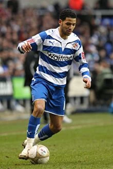 Images Dated 13th February 2010: Jobi McAnuff: Reading FC's FA Cup Hero at Madejski Stadium vs. West Bromwich Albion