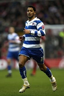 Images Dated 16th January 2010: Jobi McAnuff in Full Swing: Championship Showdown between Nottingham Forest and Reading