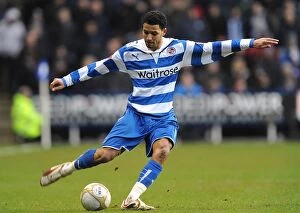 Images Dated 13th February 2010: Jobi McAnuff's Exciting Moments: Reading FC vs. West Bromwich Albion in FA Cup Fifth Round