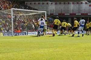 Images Dated 20th September 2008: John Eustace's Own Goal: A Pivotal Moment in the 2008/09 Championship Clash Between Watford