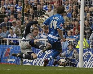 John Halls scores against Stoke City