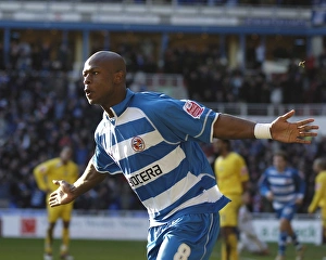 Reading celebrate the 2nd goal