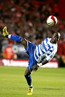 Images Dated 10th April 2007: Leroy Lita flicks the ball on against Charlton