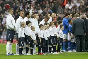 Images Dated 26th March 2007: Leroy Lita lines up for England U21s at the new Wembley Stadium