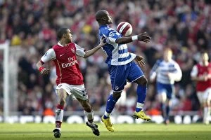 Images Dated 3rd March 2007: Leroy Lita's Powerful Clash with Gael Clichy: A Battle for Supremacy in the 2007 Barclays