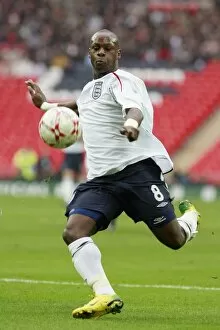 Images Dated 26th March 2007: Leroy prepares to cross the ball at Wembley