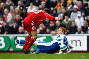 Images Dated 15th March 2008: Liverpool vs. Reading: Barclays Premiership Clash, 15th March 2008