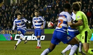 Images Dated 19th January 2016: Lucas Piazon's Free-Kick: Reading FC Progresses in Emirates FA Cup vs Huddersfield Town