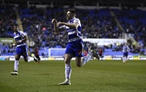 Reading v Brighton & Hove Albion Collection: Mackie's Stunner: Reading Takes the Lead Against Brighton in Sky Bet Championship