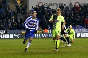 Images Dated 19th January 2016: Matej Vydra Scores Reading's Second Goal in FA Cup Third Round Replay Against Huddersfield Town