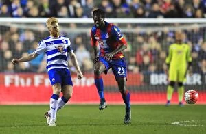 Images Dated 11th March 2016: McShane vs. Adebayor: A FA Cup Quarterfinal Battle at Madejski Stadium - Reading vs. Crystal Palace