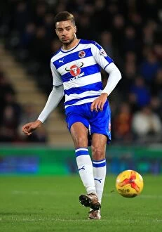 Images Dated 16th December 2015: Michael Hector in Action: Reading vs. Hull City, Sky Bet Championship (KC Stadium)