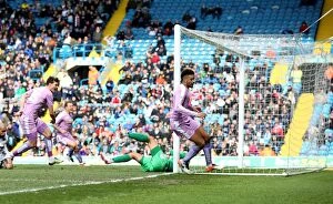 Leeds United v Reading Collection: Michael Hector Scores the Opener: Leeds United vs. Reading in Sky Bet Championship at Elland Road