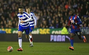 Images Dated 11th March 2016: Michael Hector's Battle: Reading FC vs Crystal Palace - FA Cup Quarterfinal at Madejski Stadium