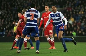 Images Dated 21st November 2014: Michael Hector's Thriller: Reading's Euphoric Goal at Cardiff City Stadium (Sky Bet Championship)