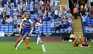 Images Dated 28th September 2014: Michael Hector's Thriller: Reading's First Goal in Sky Bet Championship Against Wolverhampton