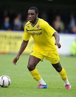 Pre Season Friendly - AFC Wimbledon v Reading - The Cherry Red Records Stadium Collection: Michail Antonio in Action: Reading FC vs. AFC Wimbledon at The Cherry Red Records Stadium