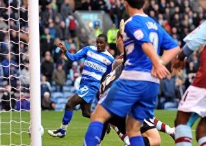 Images Dated 23rd October 2010: Michail Antonio Scores Reading's Thrilling Third Goal vs. Burnley in the Npower Championship