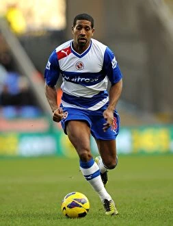 Images Dated 2nd February 2013: Mikele Leigertwood in Action: Reading FC vs Sunderland, Barclays Premier League (February 2)