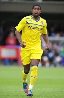 Pre Season Friendly - AFC Wimbledon v Reading - The Cherry Red Records Stadium Collection: Mikele Leigertwood at The Cherry Red Records Stadium: AFC Wimbledon vs