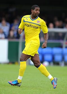 Images Dated 14th July 2012: Mikele Leigertwood at The Cherry Red Records Stadium: AFC Wimbledon vs. Reading Pre-Season Friendly