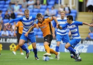 Images Dated 27th July 2010: Mills and Karacan vs. Doyle: A Pre-Season Football Battle - Reading FC vs. Wolverhampton Wanderers